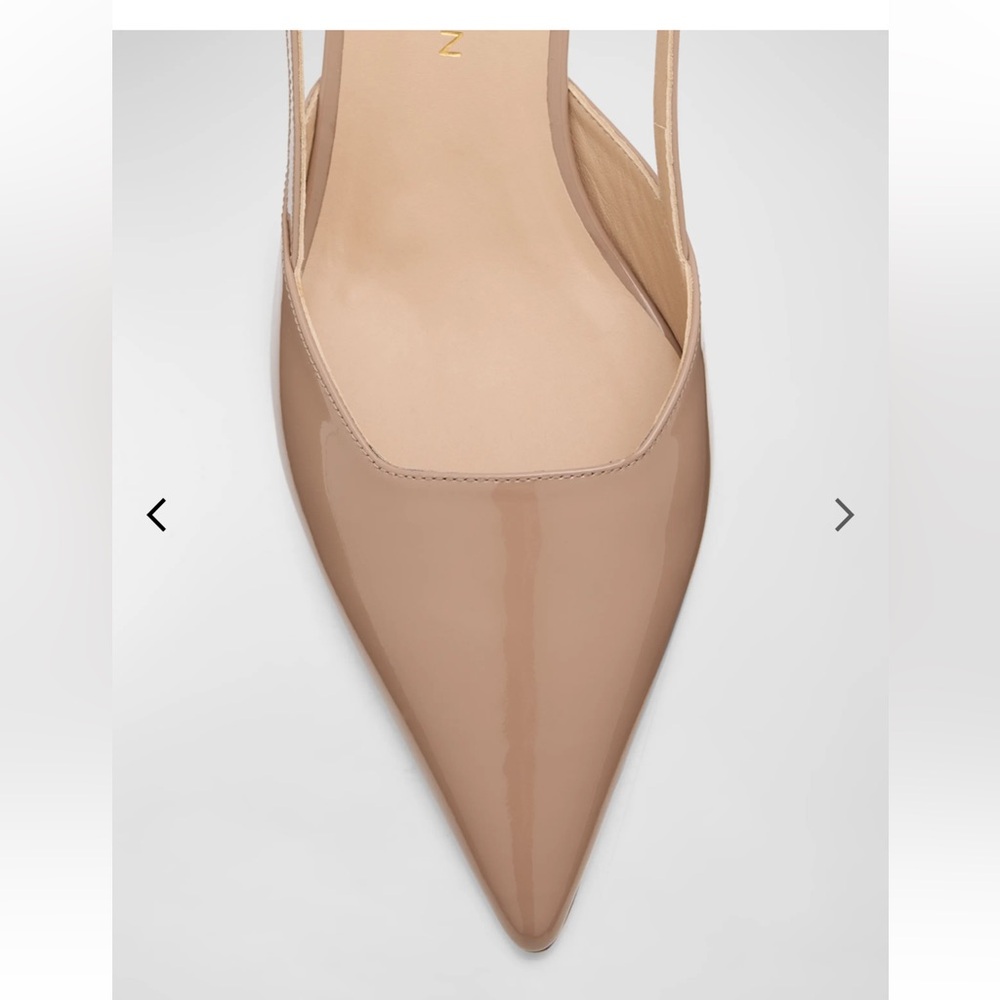 Stuart Weitzman
Vinnie Patent Kitten Slingback Pumps
$525
50mm BEIGE 6.5B NEW - Picture 7 of 16
